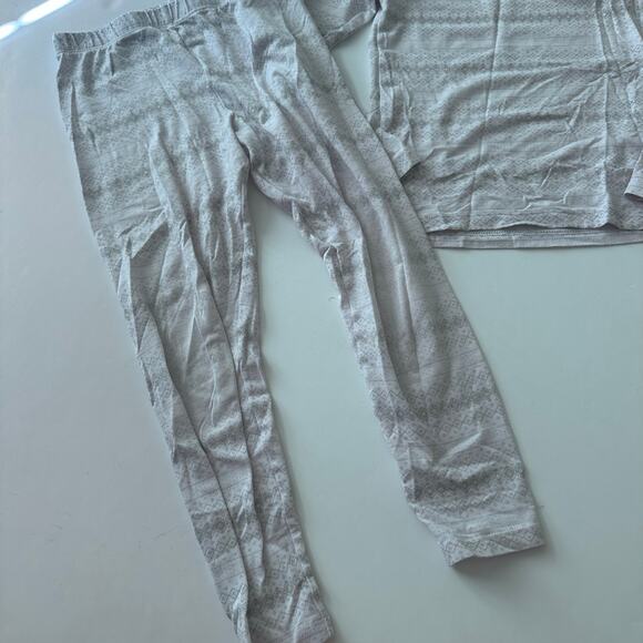 32 Degrees Girls' Grey Printed 2-Piece Pajama Set - Small - Picture 3 of 6